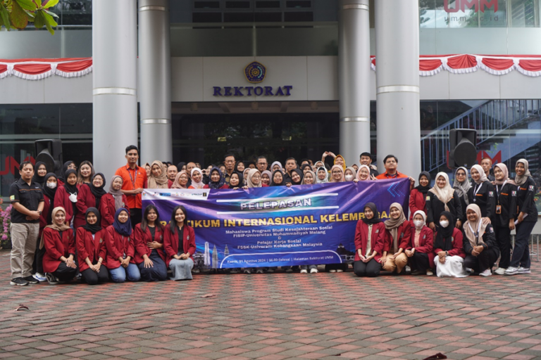 Pelepasan Praktikum Internasional Kelembagaan Prodi Kesejahteraan Sosial FISIP UMM: Memantapkan Keterampilan Pekerja Sosial di Lapangan