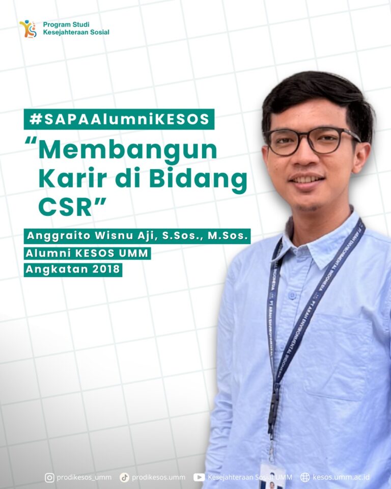 Anggraito Wisnu Aji, Alumni Kesejahteraan Sosial UMM yang Membangun Karier di Bidang CSR